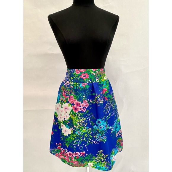 Alya Dresses & Skirts - NWT Vivid Multi-Color Floral Print Skirt w/Pockets
